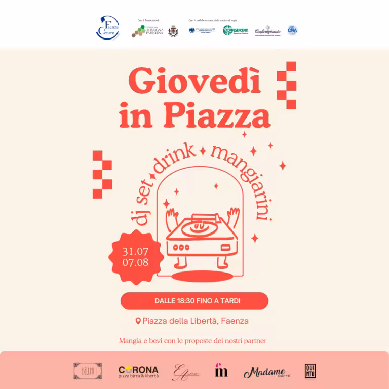 Giovedì in Piazza 2025 Faenza