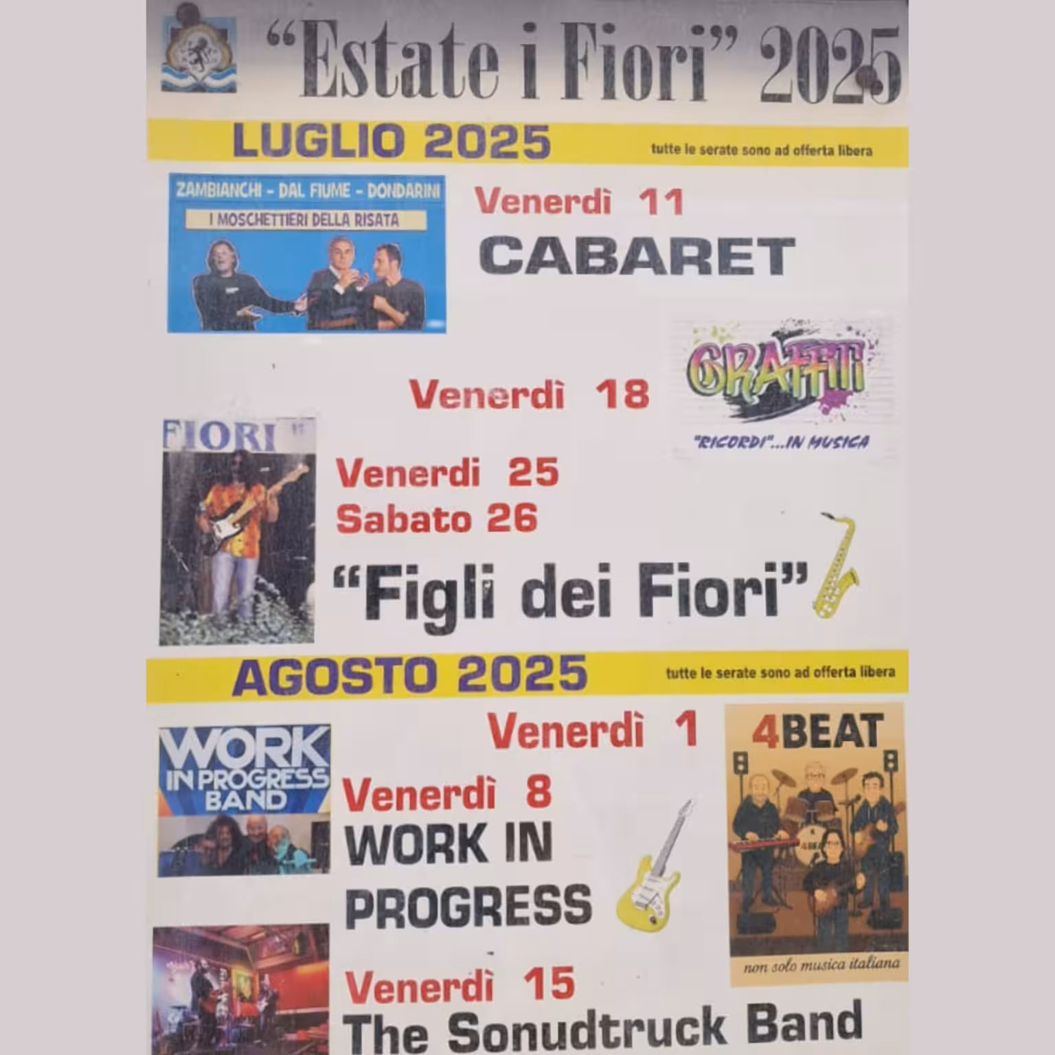 Estate i Fiori 2025, Circolo I Fiori, Faenza