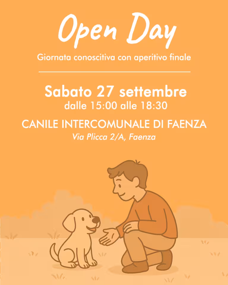 Open day per conoscere i servizi offerti dal Canile Intercomunale e i suoi ospiti a quattro zampe!