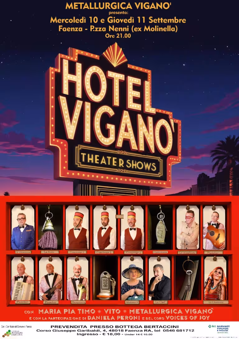 L'evento Hotel Viganò in Piazza Nenni a Faenza